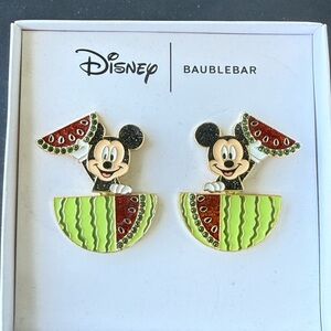 BaubleBar Disney Watermelon Mickey Earrings